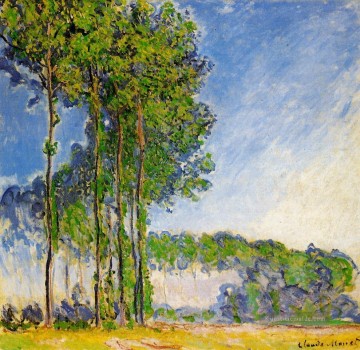 Pappeln Blick vom Marsh Claude Monet Ölgemälde